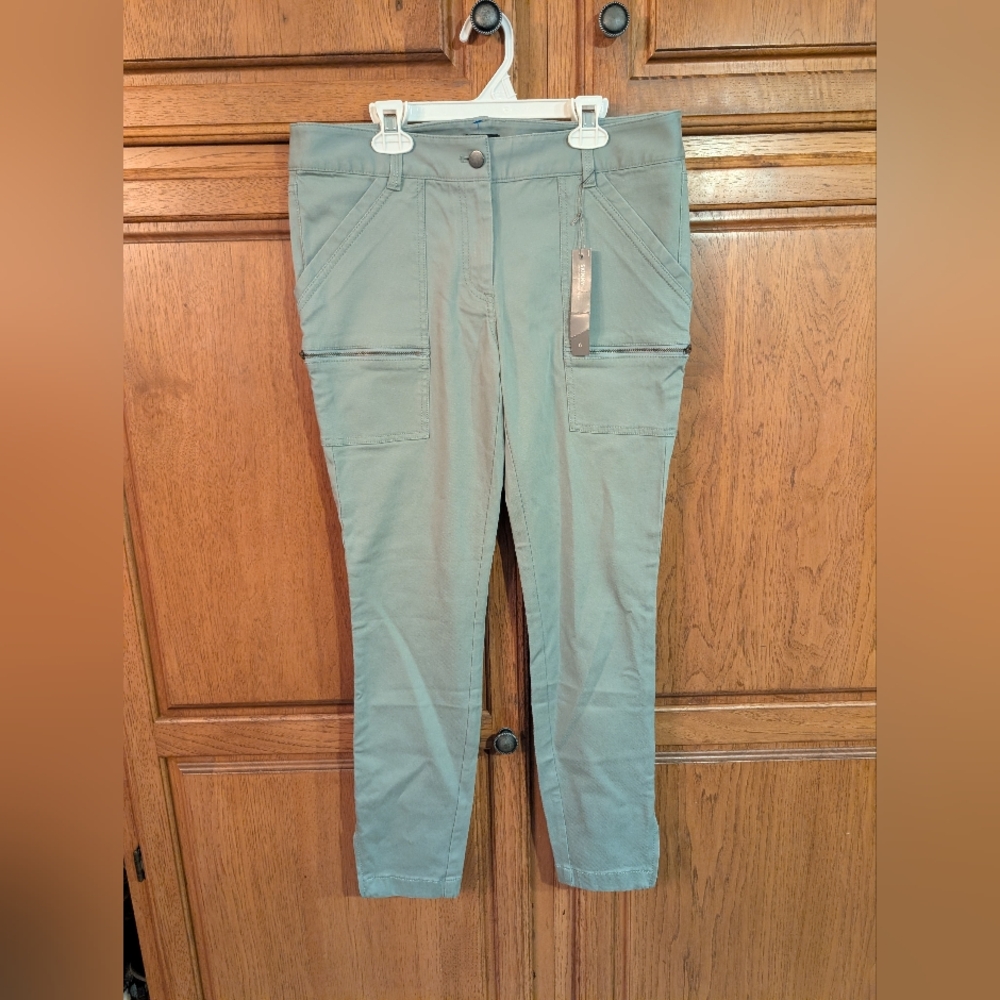 LOFT Sage Green Trouser Cargo pants Nwt